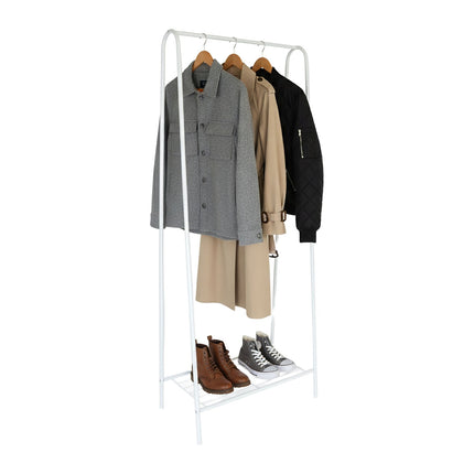 Coat Rack with Shelves – Slim Iron, Space-Saving Design
