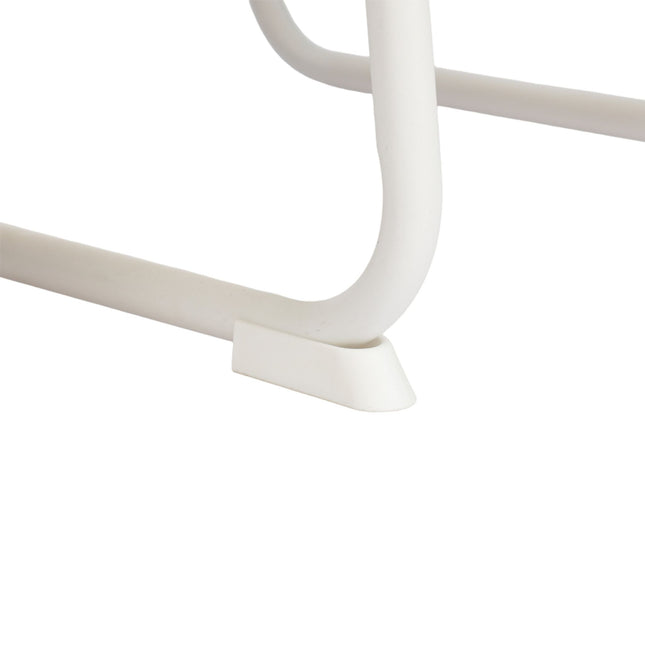 Coat Rack with Shoe Shelf – Metal Frame, Wood Shelves