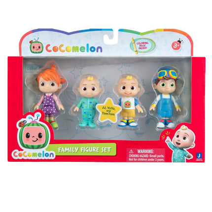 Cocomelon Figuren-Set Familie, 4er-Pack