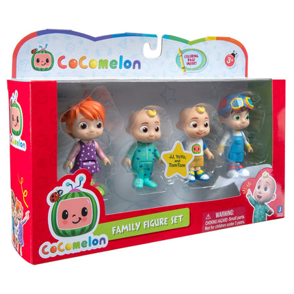 Cocomelon Figuren-Set Familie, 4er-Pack