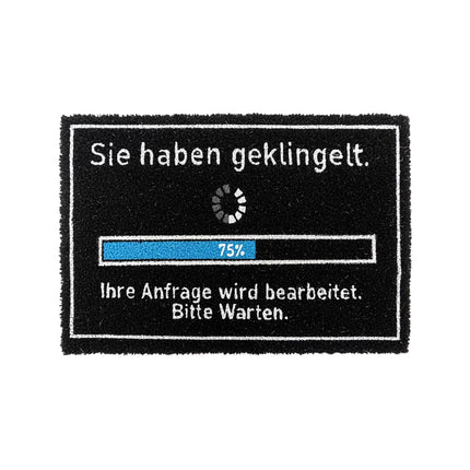 Kokos-Fußmatte 60 x 40 cm – Lustiger Spruch, rutschfest