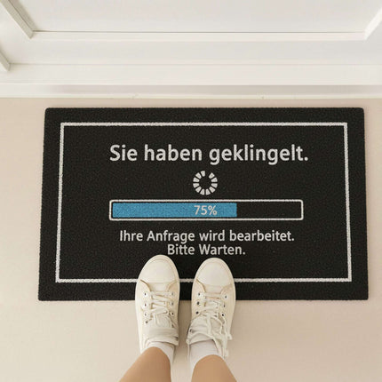 Kokos-Fußmatte 60 x 40 cm – Lustiger Spruch, rutschfest