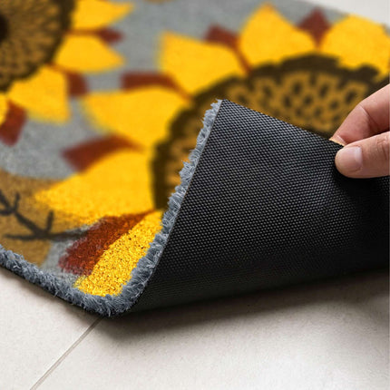 Coconut Doormat, Botanical Design, 60x40 cm