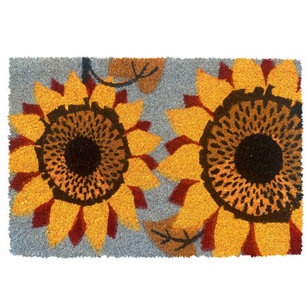 Coconut Doormat, Botanical Design, 60x40 cm
