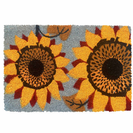 Coconut Doormat, Botanical Design, 60x40 cm