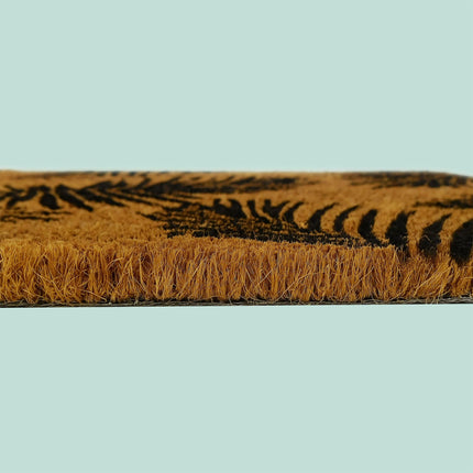 Kokos-Fussmatte, Botanische Motive, 60x40 cm, Rutschfest