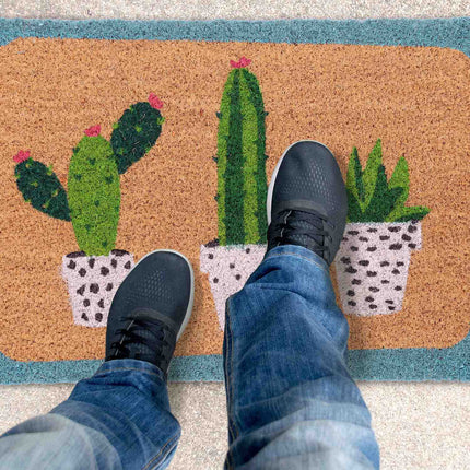 Coconut Doormat Cactus