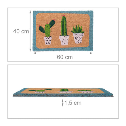 Coconut Doormat Cactus
