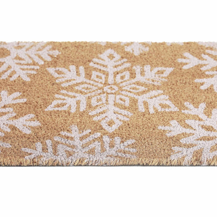 Paillasson en noix de coco et flocons de neige