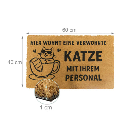 Kokosfaser-Tierfußmatte, 60x40 cm, schmutzfangend