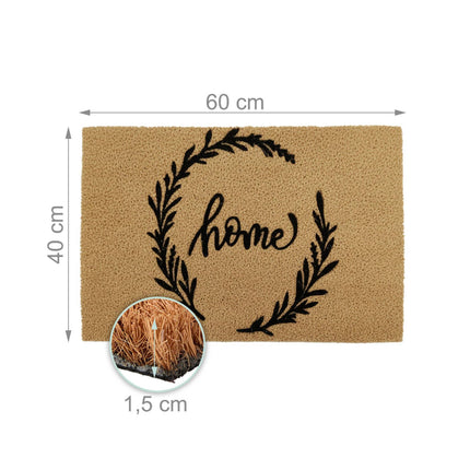 Coconut Fibre Non-Slip Doormat for Indoor/Outdoor Use