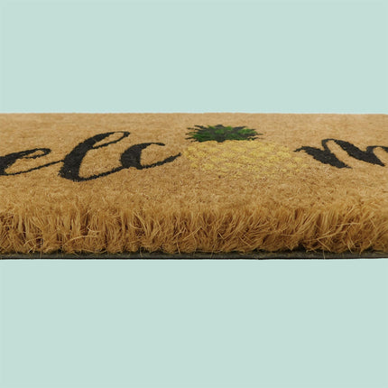Coconut Fibre Non-Slip Welcome Mat, Indoor/Outdoor Use