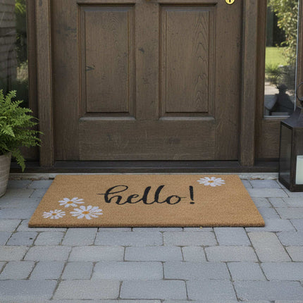 Coconut Fibre Non-Slip Welcome Mat – Indoor/Outdoor Use