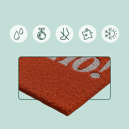 Coconut Fibre Welcome Mat, Non-Slip, Indoor/Outdoor