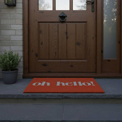 Coconut Fibre Welcome Mat, Non-Slip, Indoor/Outdoor