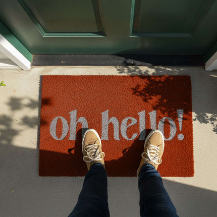 Coconut Fibre Welcome Mat, Non-Slip, Indoor/Outdoor