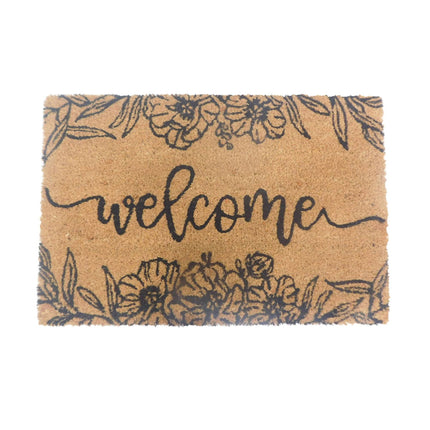 Coconut Fibre Welcome Mat – Non-Slip, Indoor/Outdoor Use