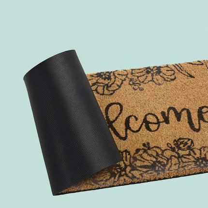 Coconut Fibre Welcome Mat – Non-Slip, Indoor/Outdoor Use