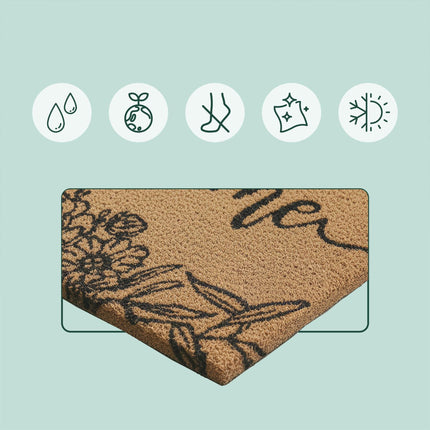 Coconut Fibre Welcome Mat – Non-Slip, Indoor/Outdoor Use