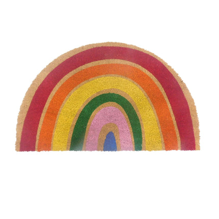 Coconut Half-Round Doormat, 80x50 cm, Non-Slip