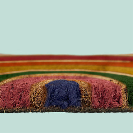 Coconut Half-Round Doormat, 80x50 cm, Non-Slip