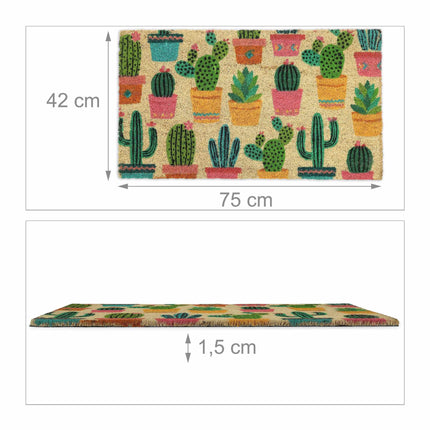 Paillasson coco cactus