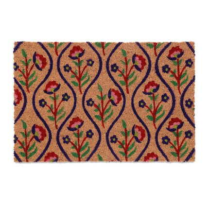 Coconut doormat flowers