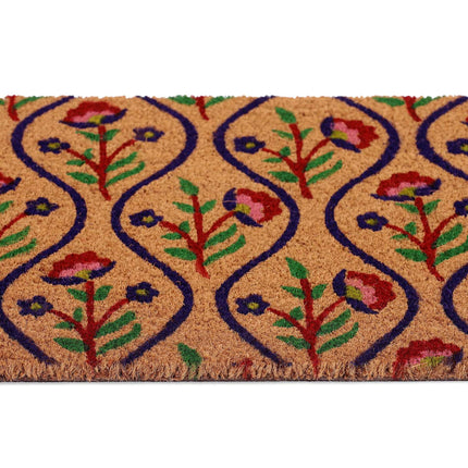 Coconut doormat flowers