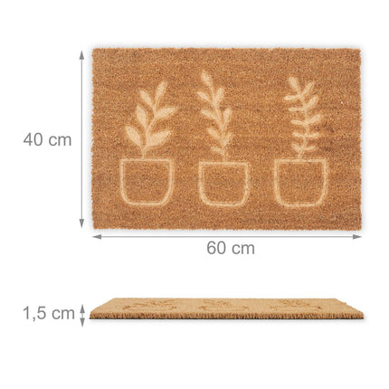 Coconut doormat plants