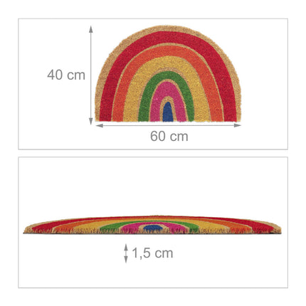 Kokosfußmatte Regenbogen
