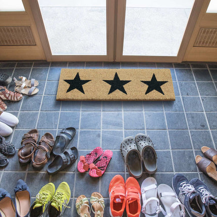 Coconut door mat stars narrow