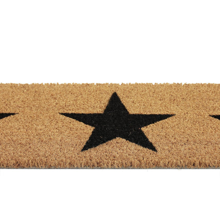 Coconut door mat stars narrow