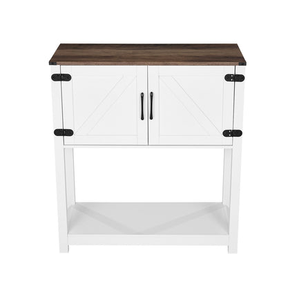 Coffee Bar Cabinet, 3-Tier Storage, Magnetic Doors, 31.5 in