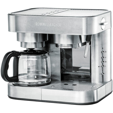 Kávovar na espresso – nerezová ocel, 10 šálků, 19 barů