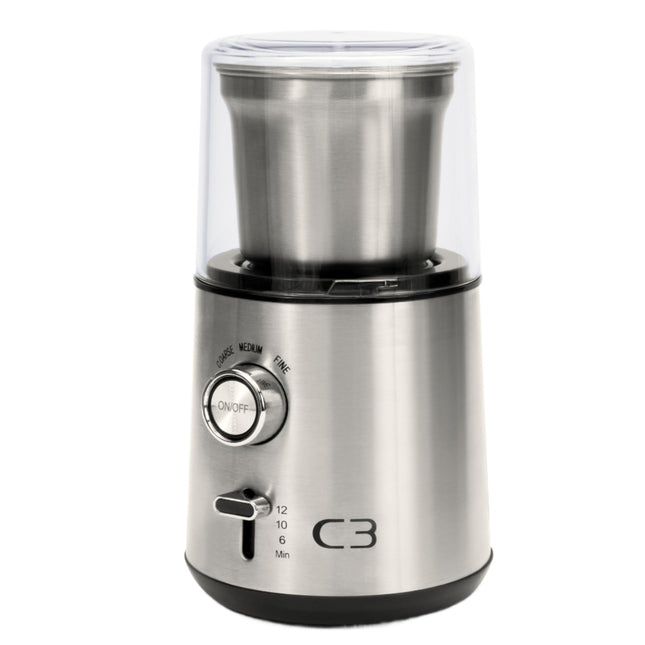 Kaffeemühle, 85g Fassungsvermögen, 200W, gebürsteter Edelstahl