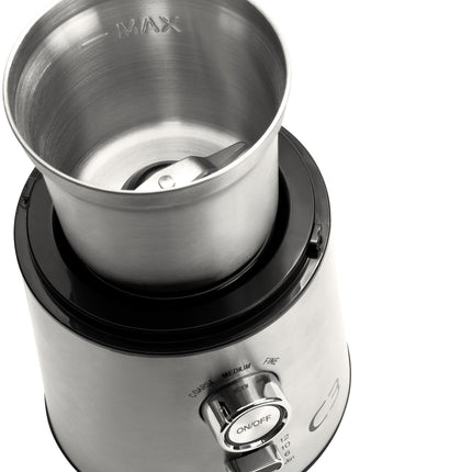 Mlýnek na kávu, kapacita 85g, 200W, kartáčovaná nerezová ocel
