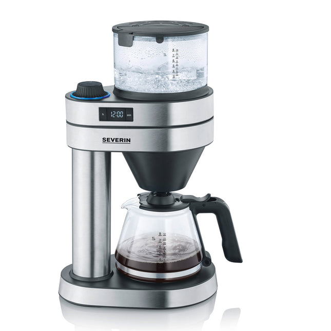 Kaffeemaschine, 12 Tassen Fassungsvermögen, Edelstahl