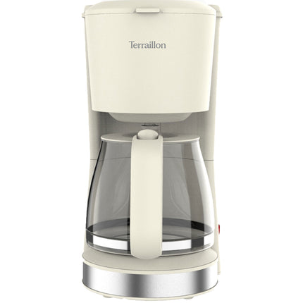 Kaffeemaschine 1,5L – Creme & Edelstahl, 1080W