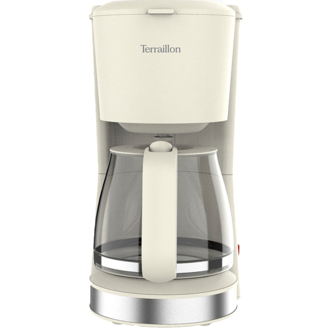 Kaffeemaschine 1,5L – Creme & Edelstahl, 1080W