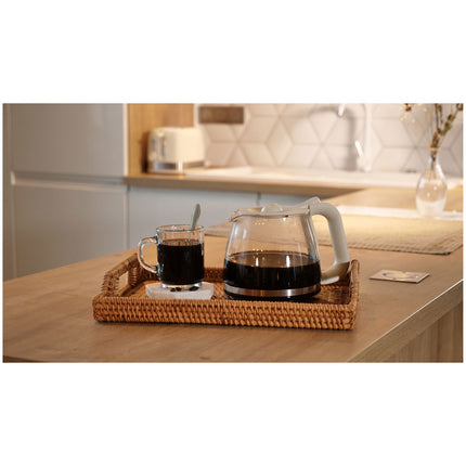 Kaffeemaschine 1,5L – Creme & Edelstahl, 1080W