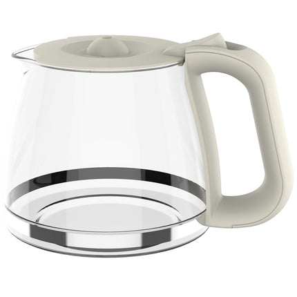 Kaffeemaschine 1,5L – Creme & Edelstahl, 1080W