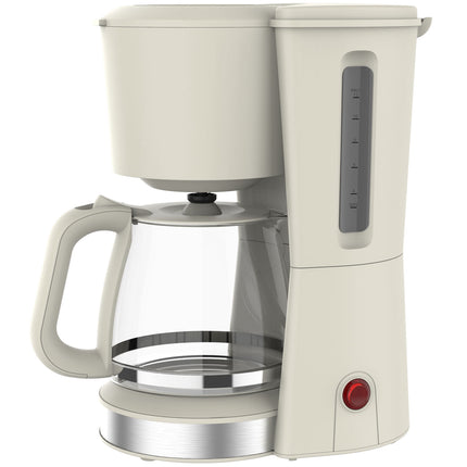 Kaffeemaschine 1,5L – Creme & Edelstahl, 1080W