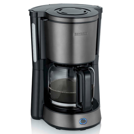 Kaffeemaschine, Dunkel-Inox, 1000W, 1.25L Fassungsvermögen