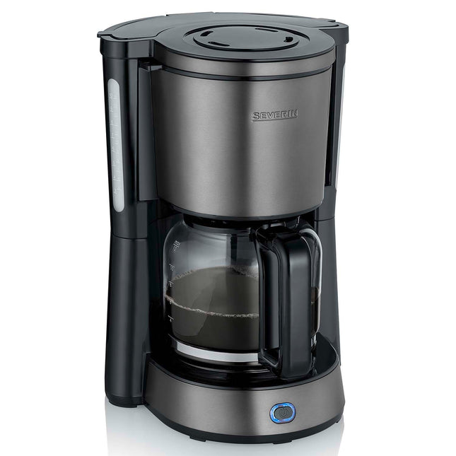 Kaffeemaschine, Dunkel-Inox, 1000W, 1.25L Fassungsvermögen