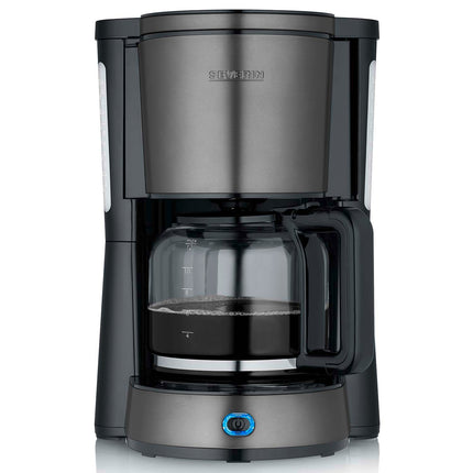 Kaffeemaschine, Dunkel-Inox, 1000W, 1.25L Fassungsvermögen
