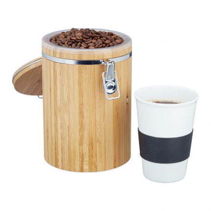 Kaffeedose aus Bambus