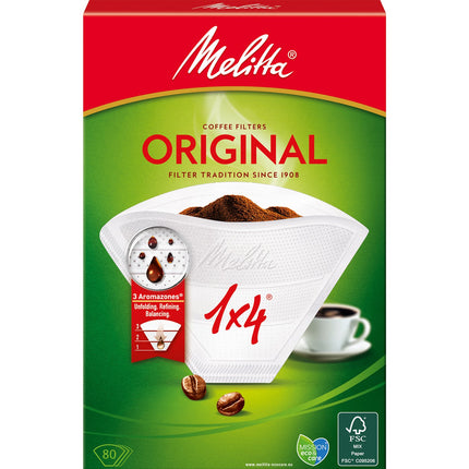 Kaffeefilter 1x4 80er-Pack (Hinweis: 18 Stück DFP)