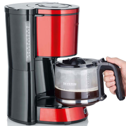 Kaffeemaschine 10 Tassen 1000W Chilirot KA4817