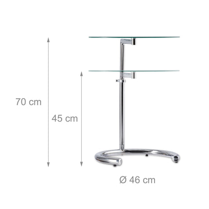 Coffee table adjustable in height