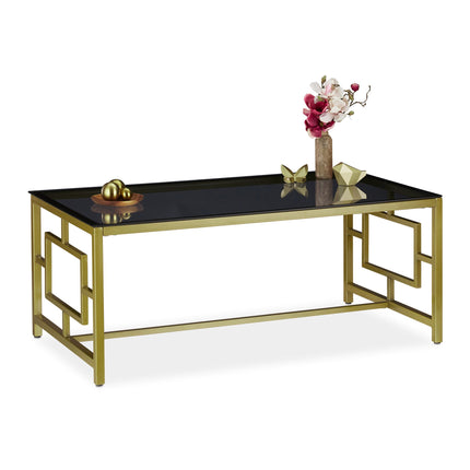 Couchtisch in Schwarz und Gold